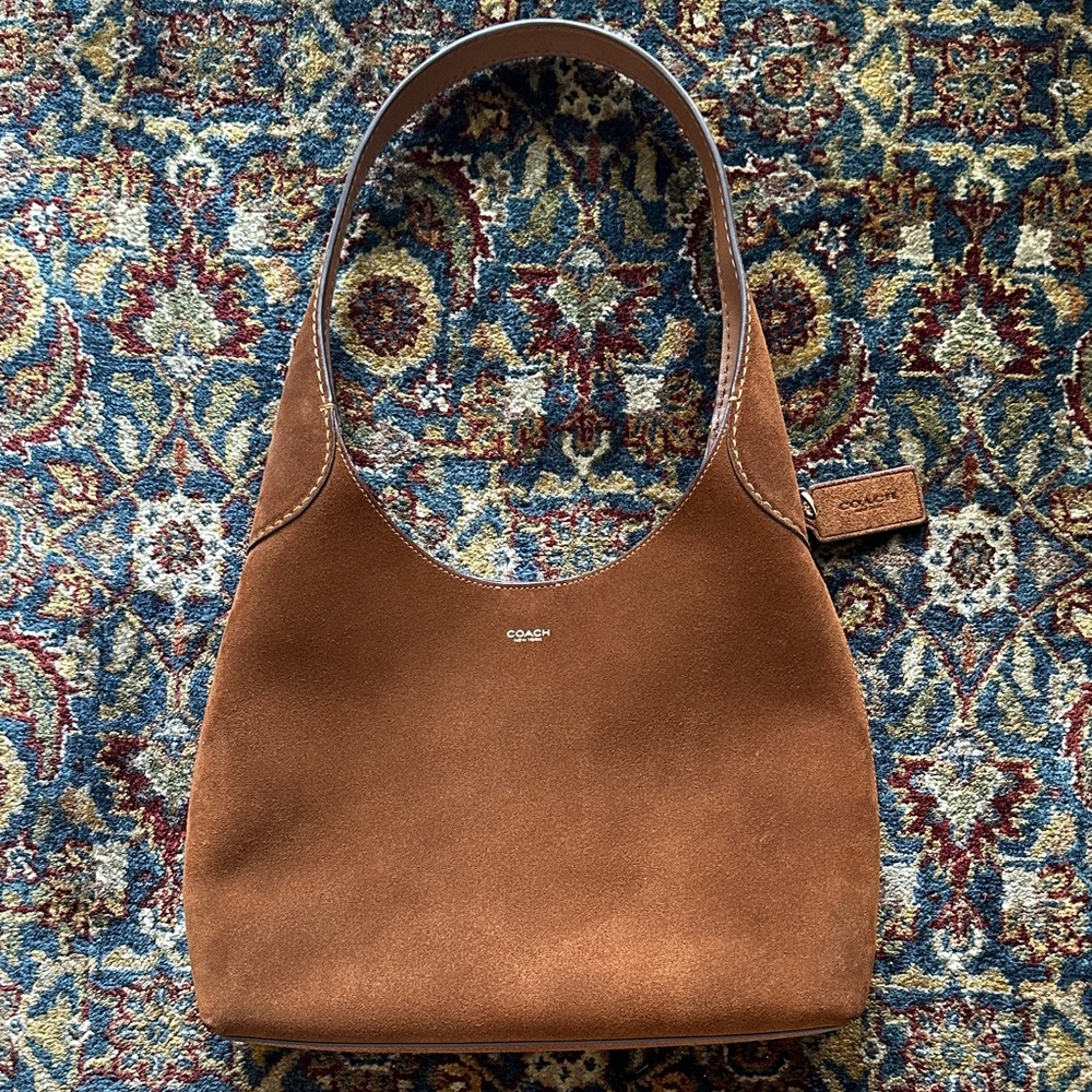Coach Tan Suede Shoulder Bag